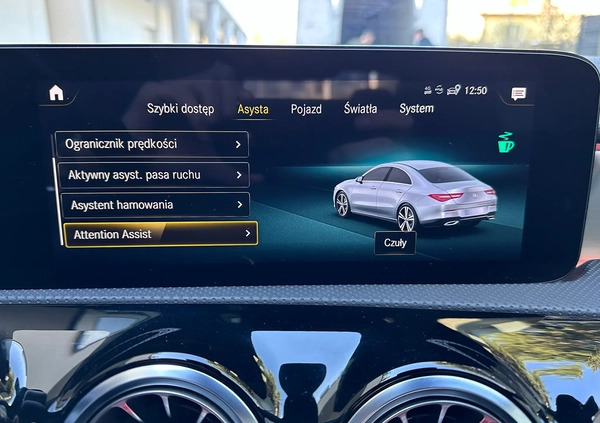 Mercedes-Benz CLA cena 199999 przebieg: 59492, rok produkcji 2022 z Iwonicz-Zdrój małe 301